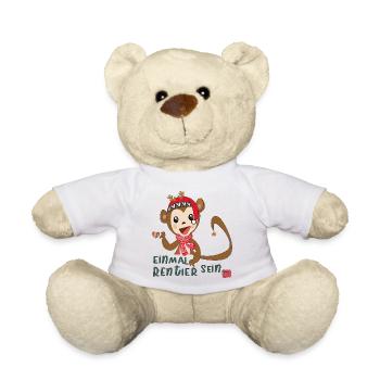Plaisir de Noël des rennes - Nounours - blanc - Devant