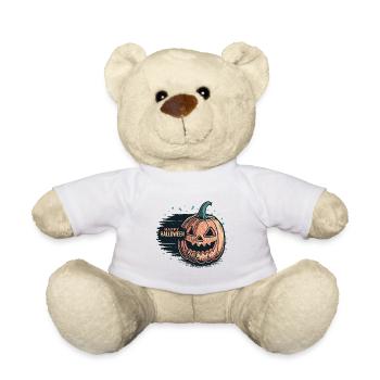 Kürbis Jack-O-Lantern Halloween - Teddy - Weiß - Vorne
