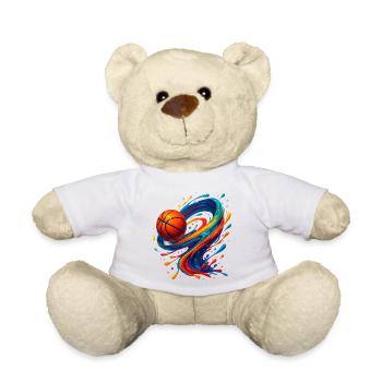 Éclaboussure de basket-ball Vibrant Orbit - Nounours - blanc - Devant