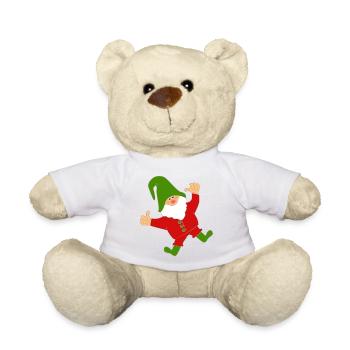 Hüpfender Wichtel - Teddy - Weiß - Vorne