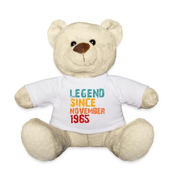 Legend 1965 Geschenke zum 60. Geburtstag für Männer Frauen 60 J - Teddy - Weiß - Vorne