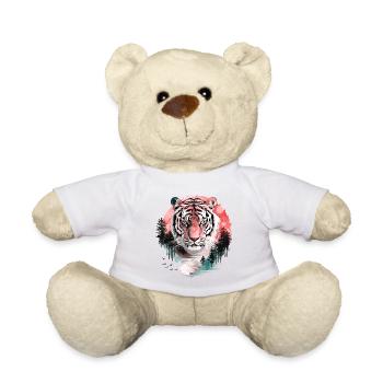 Tigre, Tête de tigre, Gros chat, Nature, Sauvage, Sauvage, Fort - Nounours - blanc - Devant