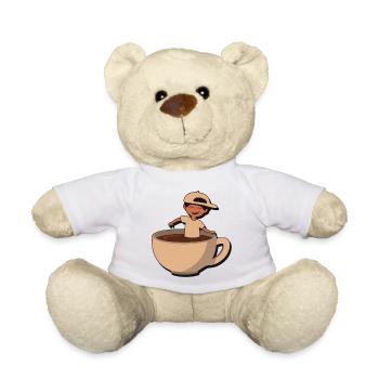 Cup Buddy Coffee Splash - Teddy Bear - white - Front