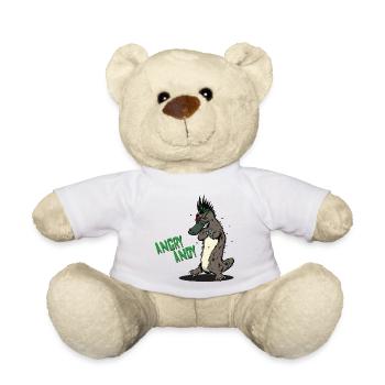 Angry Andy - Schnabeltier - Teddy - Weiß - Vorne