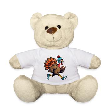 Thanksgiving Football Truthahn - Teddy - Weiß - Vorne