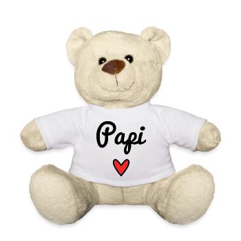 PAPY. PAPA. FÊTE DES PÈRES. BONNE FÊTE PAPA - Nounours - blanc - Devant