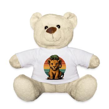 Löwen Junges Chamäleon - Teddy - Weiß - Vorne