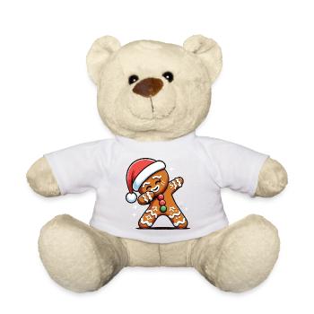 Dabbing Weihnachts Lebkuchen Dab Weihnachten - Teddy - Weiß - Vorne