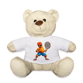 Poulet Tennis - Nounours - blanc - Devant