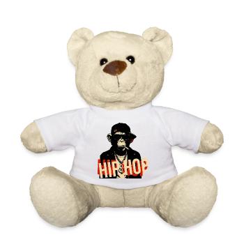 Hip Hop Chimp Bling Icon - Teddy Bear - white - Front
