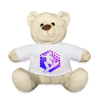 Motif de snowboard clair pour chaque jour - Nounours - blanc - Devant