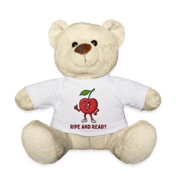 Cherry ripe and ready - Teddy Bear - white - Front