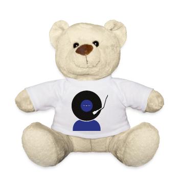 Schallplatten Kopf - Teddy - Weiß - Vorne