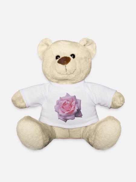 rose - Teddy Bear - white