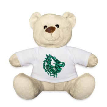 Neon Dragon Design - Teddy Bear - white - Front