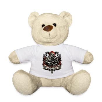 Born to Rock Grim Reaper - Teddy - Weiß - Vorne