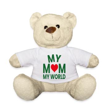 Ma mère, mon cœur d’amour du monde - Nounours - blanc - Devant
