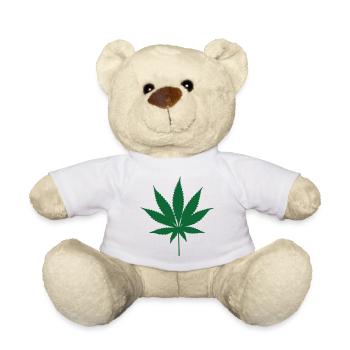Cannabis - Weed - Legalize - Nounours - blanc - Devant