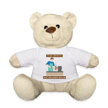 Die Eminenz der Holzdrechsler im Atelier - Teddy - Weiß - Vorne