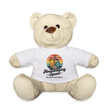 Lustiges Putzen Design - Teddy - Weiß - Vorne