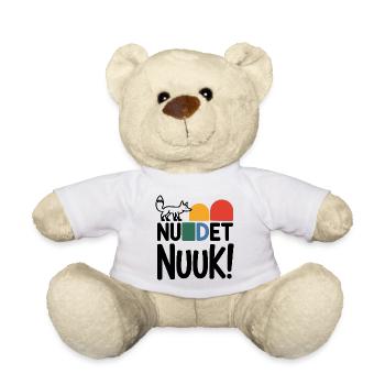 Nu Det Nuuk T-shirt Homme Minimaliste Groenland Design - Nounours - blanc - Devant