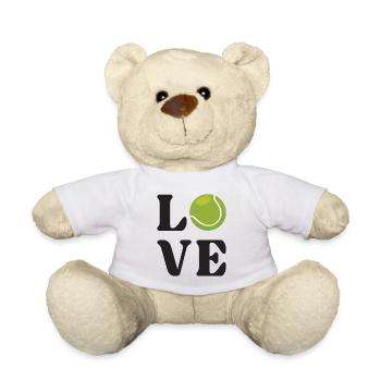 Tennis-Liebhaber - Teddy - Weiß - Vorne