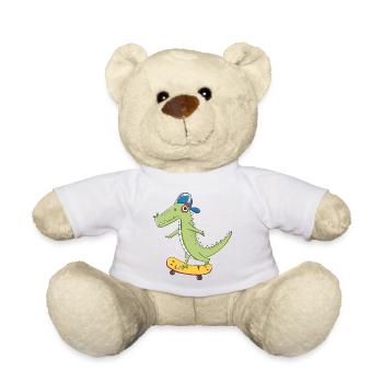 cooles Skater KROKO - Teddy - Weiß - Vorne