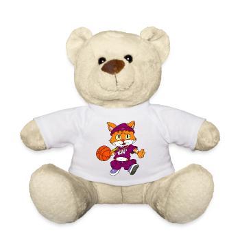 Katzen Basketball / Hip Hop Kätzchen - Teddy - Weiß - Vorne
