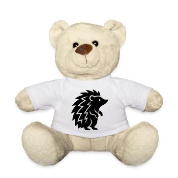 hedgehog - Teddy Bear - white - Front