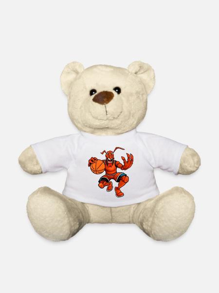 Lobster Basketball - Teddy Bear - white