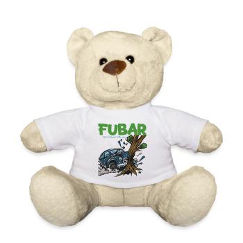 FUBAR: Tree Meets Car - Teddy Bear - white - Front