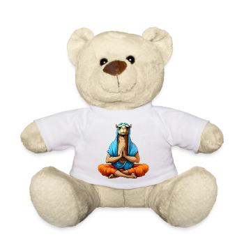 Yoga Camel - Teddy Bear - white - Front