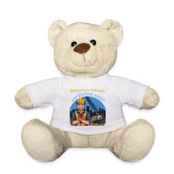 Kranplätze müssen verdichtet sein! - Teddy - Weiß - Vorne