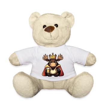 Moose Beer King - Teddy Bear - white - Front