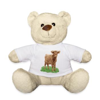Praline the heifer - Teddy Bear - white - Front