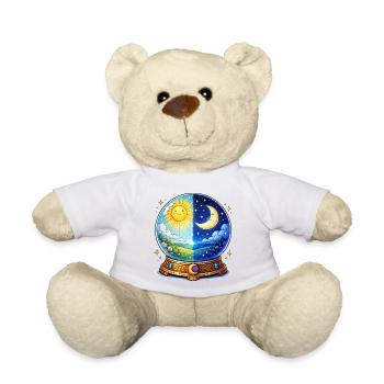 Day Night Crystal Ball - Teddy Bear - white - Front