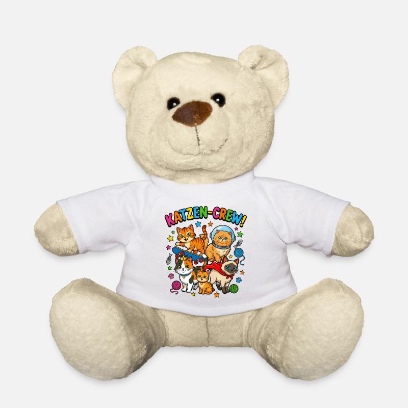 CatsCrew Skate Space - Teddy Bear - white