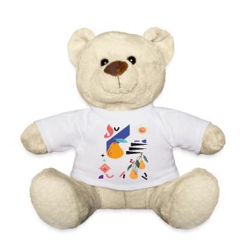 Fruit Pear Fantasy - Teddy Bear - white - Front