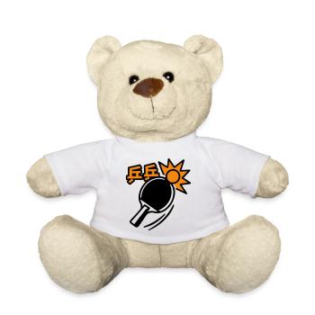 Raquette de Ping-Pong - Tennis de table - Nounours - blanc - Devant