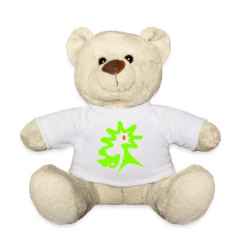 Wormfish and seahorses - Teddy Bear - white - Front