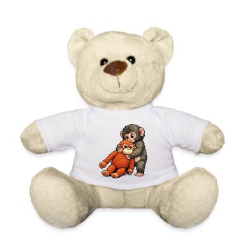 Baby Monkey Punch - Teddy Bear - white - Front