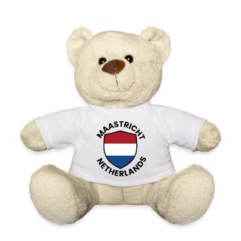 Maastricht Shield Netherlands Flag - Teddy Bear - white - Front