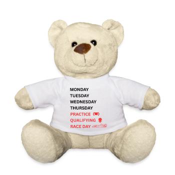 Rennpraxis Qualifying Race Day - Teddy Bear - white - Front