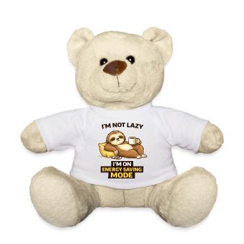 Trägheit im Energiesparmodus - Teddy - Weiß - Vorne