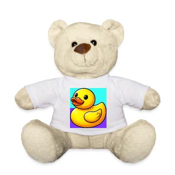 Ente Ente Ente Ente Ente - Teddy - Weiß - Vorne
