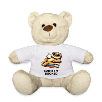 Gemütlicher Faultier-Lesestapel - Teddy - Weiß - Vorne