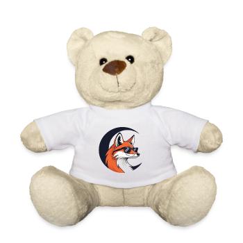 Lunar Fox in Sunglasses - Teddy Bear - white - Front