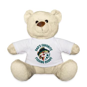 Angeln mit Papa - Teddy - Weiß - Vorne