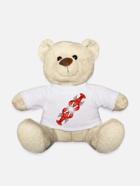 Roter Hummer - Teddy - Weiß