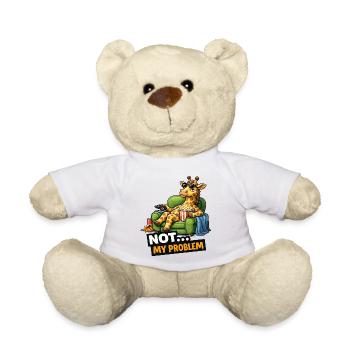 Nicht mein Problem Giraffen-Couch-Meme - Teddy - Weiß - Vorne